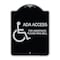 Signmission ADA Access for Assistance Ring Bell W/ New Isa Heavy-Gauge Aluminum Sign, 24" H, BS-1824-24352 A-DES-BS-1824-24352 - alternate 1